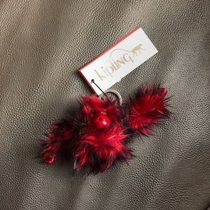 Kipling Red Monkey Keychain